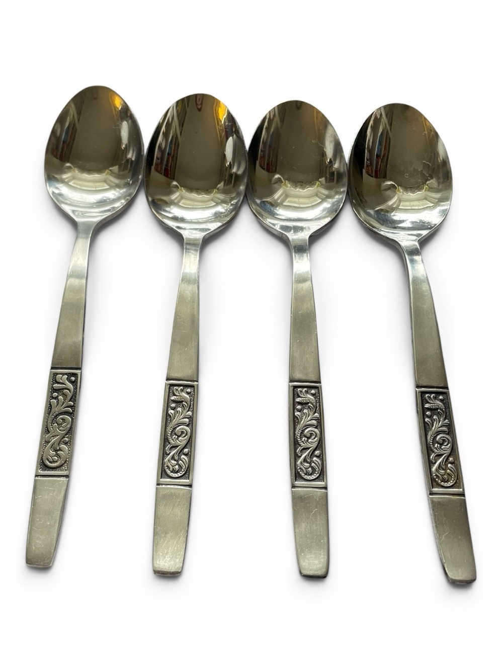 Amefa Royal Damask spoons, set of 4